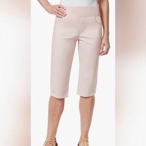 Gloria Vanderbilt Mid rise avery Clam Digger light pink pants women size 10